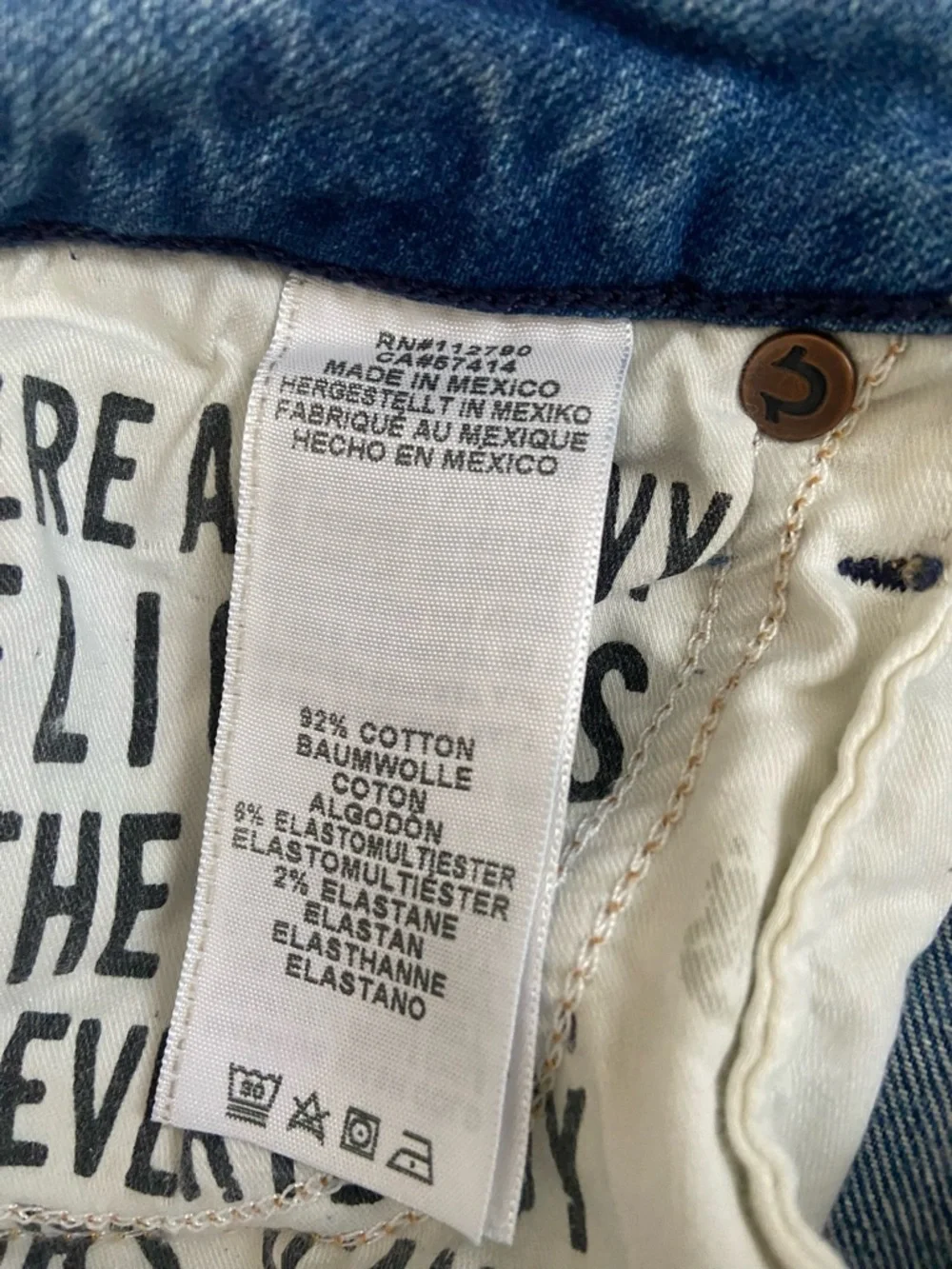 True Religion Distressed Skinny Jeans in Medium Blue - Picture 10 of 10
